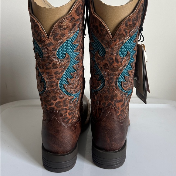 Ariat Women’s Pinto VentTEK 360 Western Wide Square Toe Brown Boots NWT in Box - Picture 6 of 11